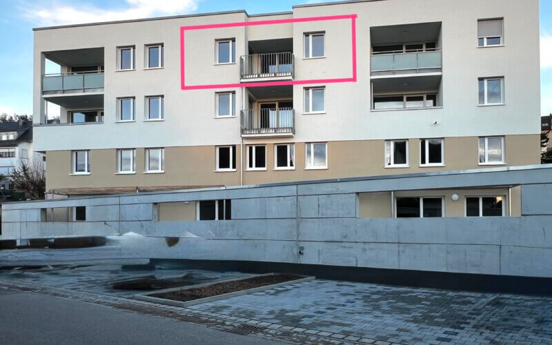 2-Zi-Wohnung mit Balkon. Inkl. TG-Stellplatz. Fernsicht. ERSTBEZUG.