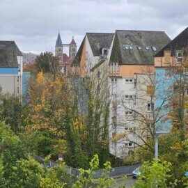 Blick nach Osten zur Stadtkirche