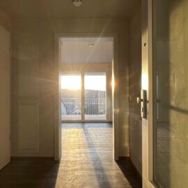 Blick vom Wohnungseingang