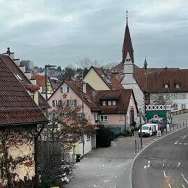 Ausblick Schlafzimmer zur Neckarstraße