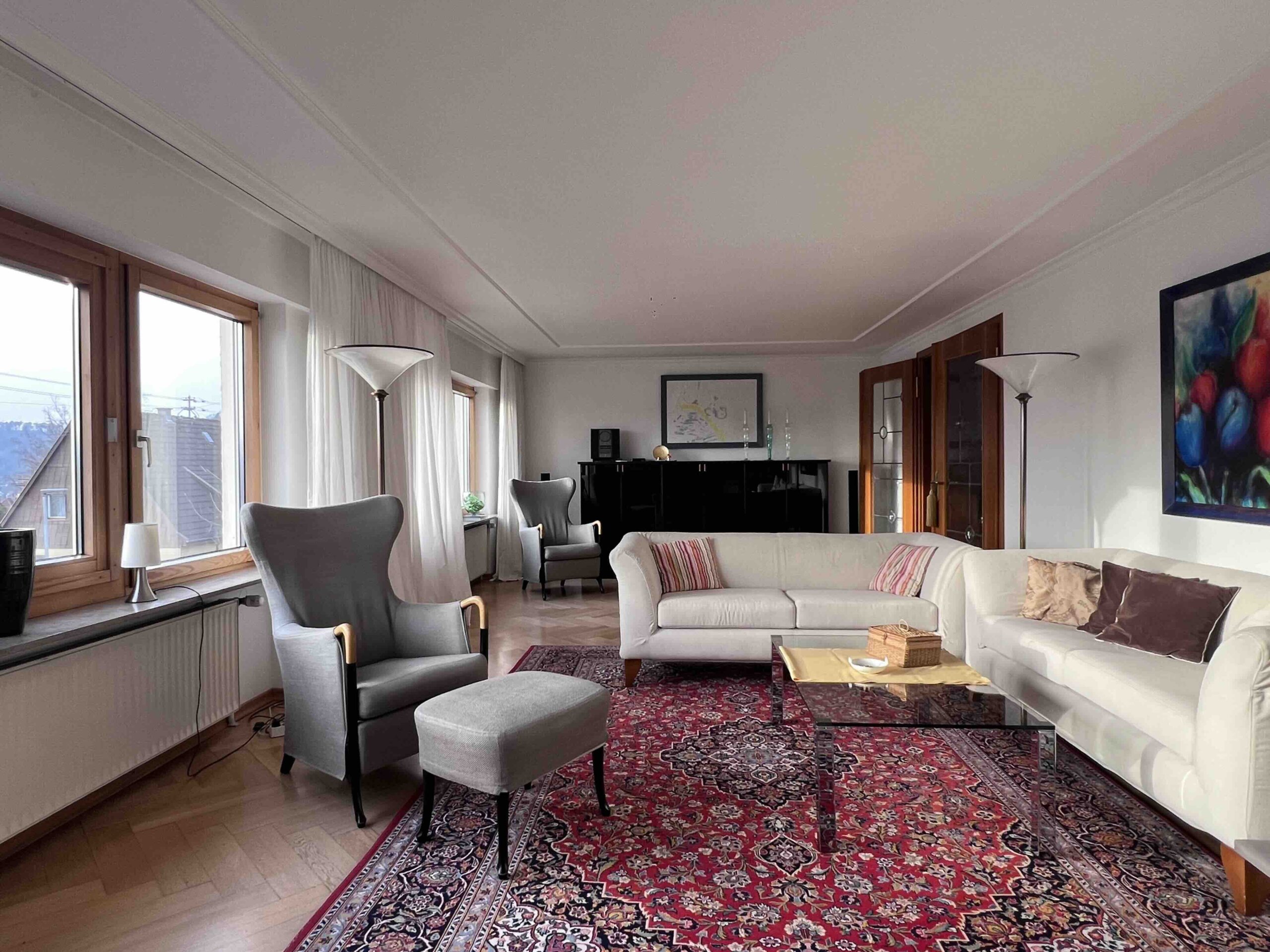 EG Wohnzimmer mit Parkettboden