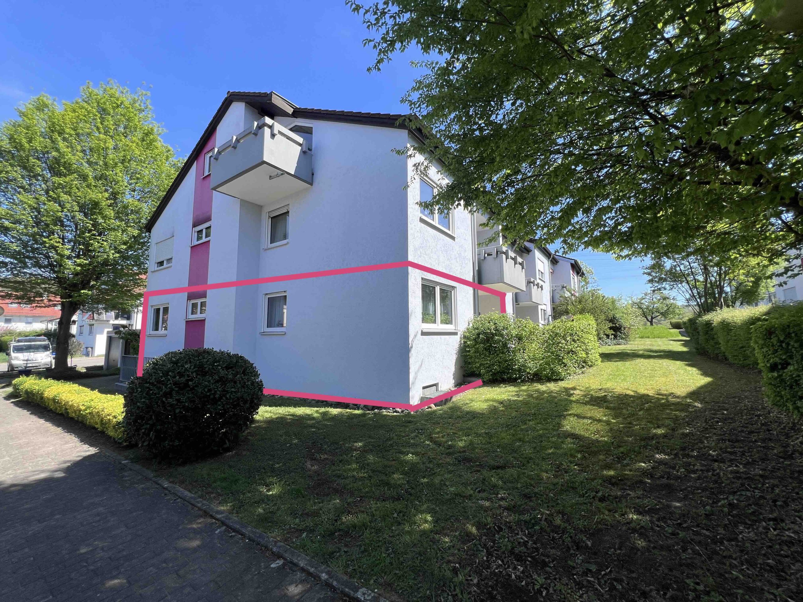 3-Zimmer-EG-Wohnung mit Terrasse und Garage. Freiwerdend.