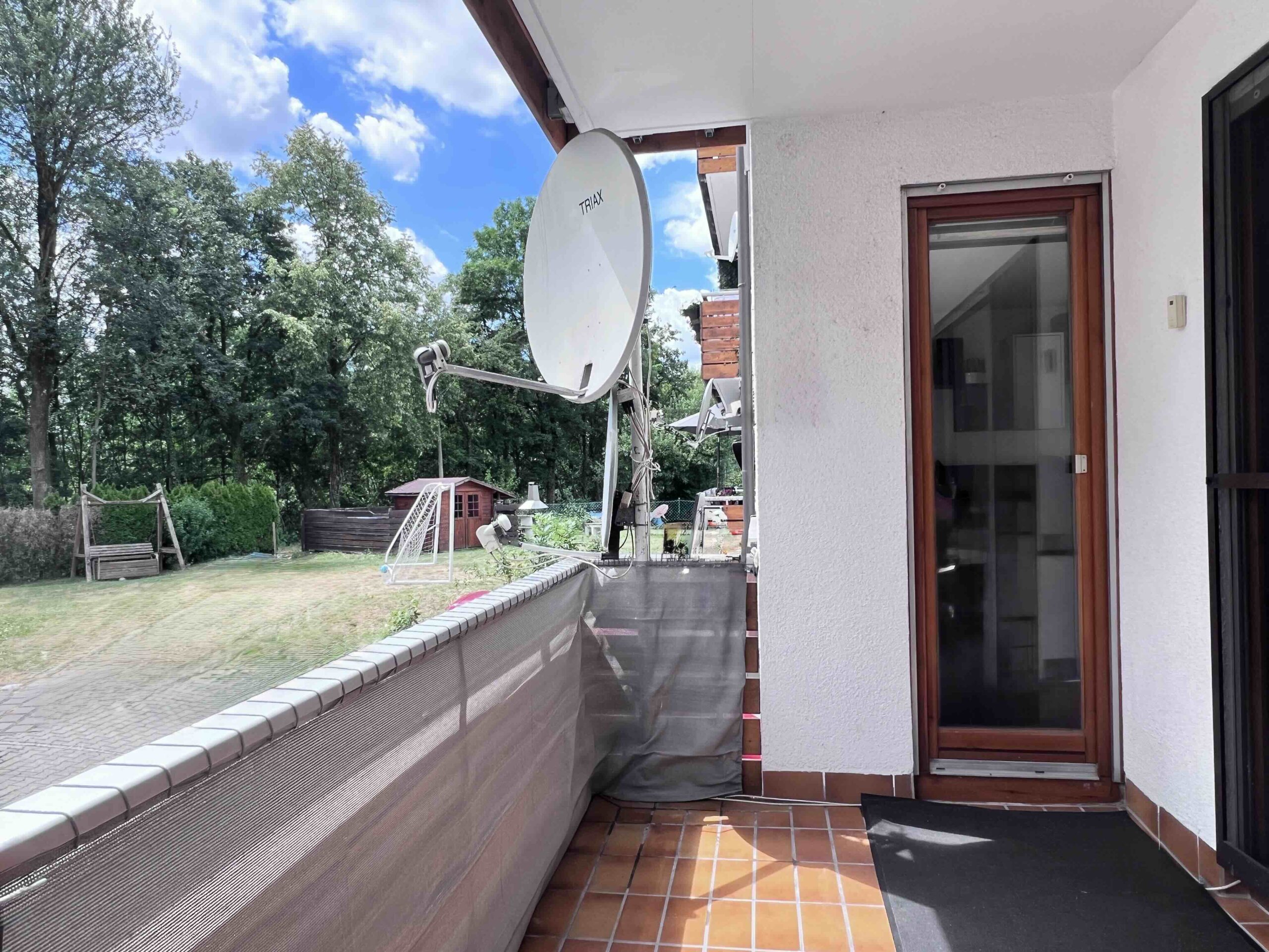 Balkon mit Blick ins Grüne