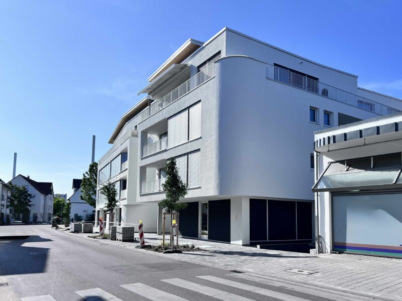 Straßenansicht des Neubaus OLGA25