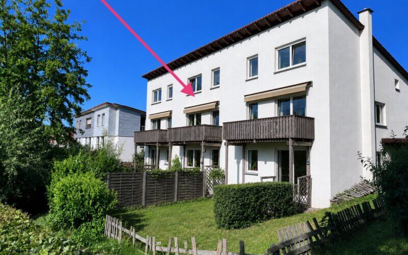 Familie gesucht für Reihenhaus am Ende einer Sackgasse. Ortsrandlage.