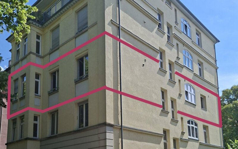 Wohnen am Schillerpark. 4,5-Zimmer-Wohnung. Erstbezug nach Sanierung.